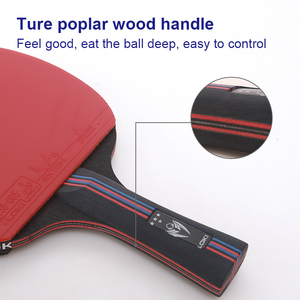 <span class=keywords><strong>Loki</strong></span> K4 ping pong BAT mái chèo 6.6mm độ dày 7 ply Chất lượng cao màu đen Poplar chuyên nghiệp bóng bàn vợt - Product Image 3