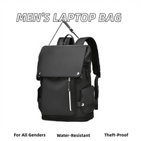 Nouveau sac à dos pour ordinateur portable à fermeture éclair géométrique, grande capacité, imperméable, sac de voyage d'affaires pour les étudiants du collège et du lycée