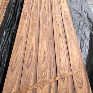 Grosir lembaran kayu Veneer Rosewood alami melepas 0.5mm pelapis kayu Rosewood timbul untuk furnitur kayu lapis
