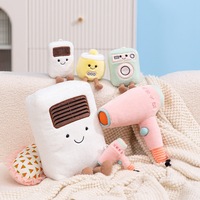 Peluche amusante en forme de prise radio-télévision rétro, jouet en peluche mignon, cadeau d'anniversaire intéressant pour enfants, vente en gros