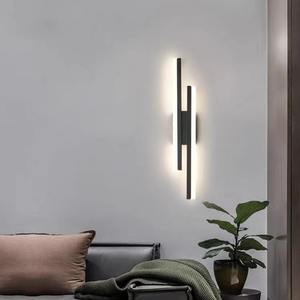 Lampes murales intérieures minimalistes nordiques, chambre à coucher, chevet, salon, fond, et ligne de luxe légère - Product Image 4