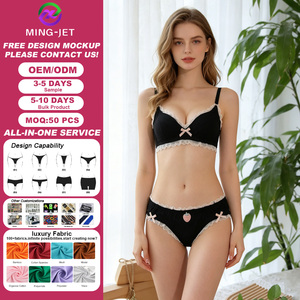 Tangas de Algodón Personalizadas, Sensuales y Románticas, de Cintura Baja para Mujer, Transpirables, de Secado Rápido, con Lazo Decorativo y Diseño Sólido - Product Image 1