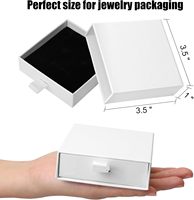 Vente en gros de papier d'emballage rose noir avec logo personnalisé boîte-cadeau pour bijoux avec tiroir coulissant imprimé boîte en papier pour bijoux