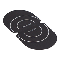Clip de disque vinyle noir Nettoyeur de disque Mitt Handler Mitt Disque Nettoyage Protection Pad pour accessoires d'instruments de musique en vinyle