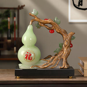 Nouveaux ornements de gourde artistique en résine époxy chinoise pour salon entrée de la maison meuble TV décoration pendaison de crémaillère nouvelle maison - Product Image 4