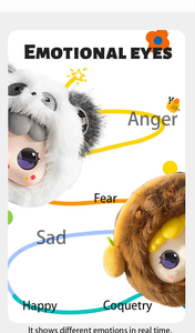 Juguete <span class=keywords><strong>de</strong></span> peluche con IA y aplicación, colgantes <span class=keywords><strong>de</strong></span> mochila y llaveros Kawaii, muñeco <span class=keywords><strong>de</strong></span> silicona con cara y lazo rosa, diseño <span class=keywords><strong>de</strong></span> cabeza <span class=keywords><strong>de</strong></span> conejo/oso/panda, regalo escolar <span class=keywords><strong>de</strong></span> alta tecnología - Product Image 2