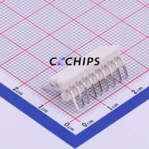 M2545R-09P Wire-to-Board Pin Header Bent Lead Through Hole,P=2.54mm Connector 1x9P 2.54mm Right Angle Insert 9P - Product Image 2