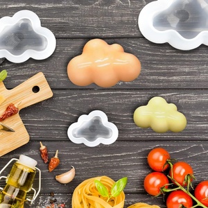 Lot de 5 moules à embosser 3D en forme de nuage, emporte-pièces pour pâtisserie, fondant, biscuits, outils de décoration de gâteaux en sucre - Product Image 4