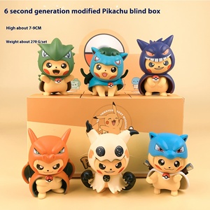 Pokémoned Blind Box Figures en plastique pour animaux de compagnie Elf <span class=keywords><strong>Pikachi</strong></span> Squirtle Bulbasaur Ornaments En stock pour expédition immédiate - Product Image 3