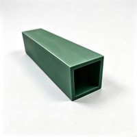 Tube carré en PRF (Plastique Renforcé de Fibre de Verre) pultrudé sur mesure en usine, profil carré en PRF, tube carré en fibre de verre, profil carré GRP ST01