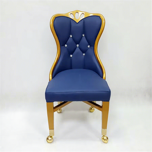 Chaises de jeu pour joueurs à dossier haut, fauteuil de <span class=keywords><strong>casino</strong></span> de luxe, roulettes en acier inoxydable, chaise de poker pour hôtel - Product Image 1