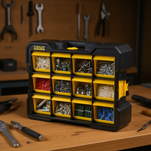 Organizador de Cajones Portátil Stanley Fatmax con Bandejas Inclinables, Caja de Almacenamiento de Herramientas con 12 Compartimentos - Product Image 3