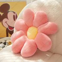 Fête de mariage décoration fleur jeter oreiller couleur unie doux confortable chaise canapé sol coussin de siège
