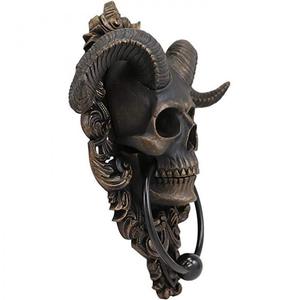2022 nuevo diseño puerta aldaba decoración resina cabeza <span class=keywords><strong>de</strong></span> cabra figura colgador resina Punk <span class=keywords><strong>Satan</strong></span>ás cabeza <span class=keywords><strong>de</strong></span> oveja <span class=keywords><strong>estatua</strong></span> colgante <span class=keywords><strong>de</strong></span> pared artesanías - Product Image 6