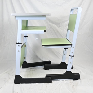 Combinaisons de bureaux et de chaises pour <span class=keywords><strong>étudiant</strong></span>s en métal de marque, couleurs personnalisées, pour salles de classe universitaires, mobilier scolaire, chaises d'école - Product Image 4