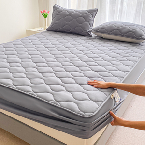 Protège-<span class=keywords><strong>matelas</strong></span> matelassé épaissi anti-salissures à poches profondes, garni de coton creux, housse de lit imperméable <span class=keywords><strong>pour</strong></span> <span class=keywords><strong>tous</strong></span> les types de <span class=keywords><strong>matelas</strong></span> et tailles - Product Image 3
