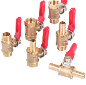 TKFM Dn8 Pezón roscado externo macho 40g Longitud 46mm Válvula de bola Pagoda de latón Potencia manual para agua OEM personalizable - Product Image 1