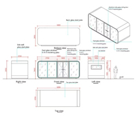 Cabine Apple Modulaire de Luxe Personnalisée de Haute Qualité 20/40 pieds pour Hôtel Extérieur, Maison Préfabriquée Confortable pour Vivre et Travailler, Mobile