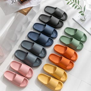 Home <b>Slippers</b> For Women Men All Seasons Thick Sole EVA Non Slip Indoor Comfort Couples Walking Shoes Size 36 To 45 - Product Image 1
