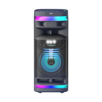 CSN-10611 Tragbarer Lautsprecher mit EQ-Steuerung, RGB-Beleuchtung, Tiefbass, Kabelloser Karaoke-Lautsprecher, Unterstützt TWS, USB, AUX, TF-Karte