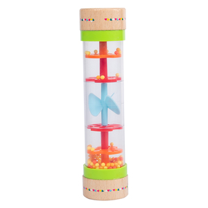 <span class=keywords><strong>Tube</strong></span> sonore de pluie en bois jouet éducatif joli son jouet musical enfants jouent drôle hochet de pluie sensoriel - Product Image 1