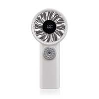 Nouveau ventilateur de bureau pliable transfrontalier avec affichage numérique, 100 réglages de vitesse, flux d'air puissant à haute vitesse, portable et utilisable en extérieur