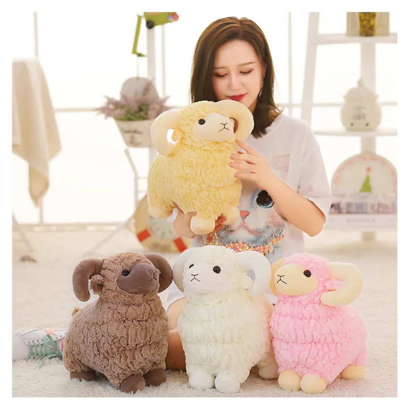 Cute Cartoon Sheep Plush Toy Stuffed Animals Sheep Soft Toys Factory Wholesale