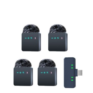 H13แบบพกพาไมโครโฟนลาวาเลียร์ไร้สายแบบ1-4สำหรับการสัมภาษณ์การถ่ายทอดสดทางออนไลน์และการตั้งค่าการถ่ายภาพ Vlog - Product Image 1