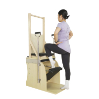Chaise Wunda et baril d'échelle combinés en bois MJD, équipement de Pilates portable et réglable pour l'entraînement en studio