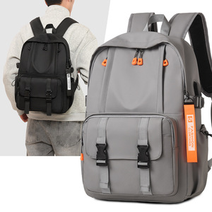 Water-repellent Wear-resistant <b>Backpack</b> Men's New Simple Casual Student Schoolbag Business Travel Fashion Computer Bag - Product Image 2