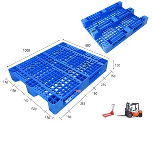 Paleta de plástico de una cara de 3 corredores de 1200x1000mm, gran oferta de paletas europeas ligeras para exportación y logística - Product Image 2