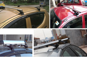Portapacchi Universale di Alta Qualità in Lega di Alluminio Nero Argento per Auto SUV Wagon <span class=keywords><strong>Barre</strong></span> Trasversali Portabagagli - Product Image 5