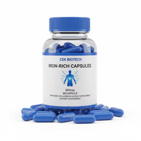 Complément de Fer Riche en Vitamine C à Absorption Élevée – Favorise la Formation des Globules Rouges – 60/90 Capsules par Flacon