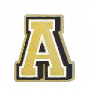 Nouvel arrivage de breloques de chaussures en PVC avec lettres dorées, chiffres alphabet, épingles à chaussures pour garçon <span class=keywords><strong>et</strong></span> fille - Product Image 4