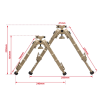 Trépied tactique réglable à 2 pieds, support pour appareil photo, télescopique, V9 Bipod, accessoires de support universels