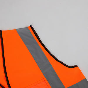 سترة أمان عاكسة جديدة متعددة الجيوب بسحاب ومصباح LED من الفئة 2 حسب معايير ANSI للركوب الليلي وحركة المرور، توريد مباشر من المصنعين - Product Image 4
