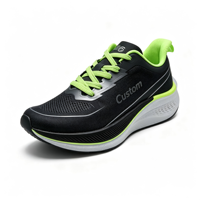 Chaussures de course pour hommes, tige en mesh, imperméables, légères, amortissantes, pour la course sur route, respirantes, à lacets, automne/hiver, vente en gros