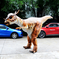   Costume de dinosaure animatronique léger pour fête sur le thème des dinosaures, Styxosaurus, costume de dinosaure robotique marchant pour spectacle