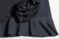 Robe moulante sans manches à une épaule C240086, décoration florale rose, robes décontractées pour la rue et les fêtes