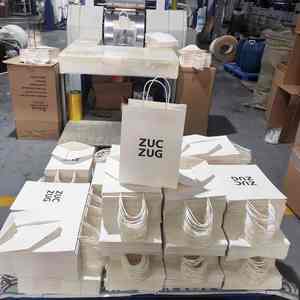 KM Vente en gros de sacs cadeaux personnalisés avec logo, sac de shopping, sac en papier rigide, personnalisé - Product Image 2