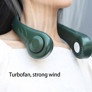 Ventilador de cuello eléctrico USB recargable compacto, <span class=keywords><strong>aire</strong></span> de refrigeración con logotipo personalizado para deportes al <span class=keywords><strong>aire</strong></span> libre y uso de coche/RV, instalación de caja portátil - Product Image 3