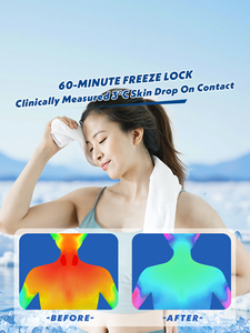 Lingettes humides individuelles personnalisées pour l'été, effet rafraîchissant naturel, abaissement de température en 3 secondes, pour la fatigue du conducteur, testées cliniquement, certifiées véganes - Product Image 4
