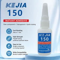 Adhésif instantané multi-usages transparent KEJIA KJ-150 pour PA, ABS, PC, acrylique, PVC, TPU, caoutchouc, 20g, fabriqué en Chine