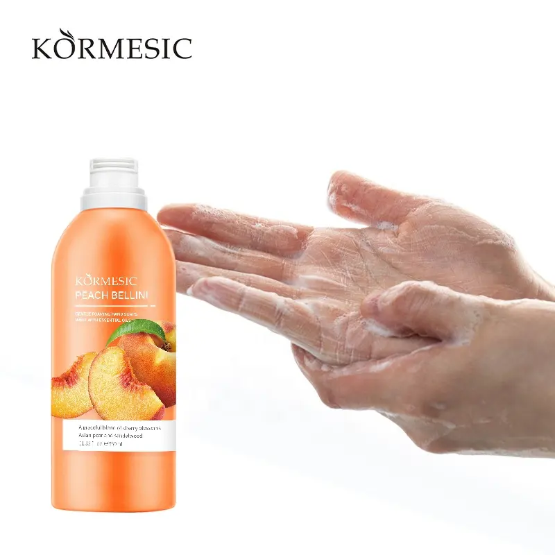 KORMESIC OEM 350ml lavaggio a mano pesca di alta qualità igiene alcol disinfettante per le mani gel lavaggio a mano