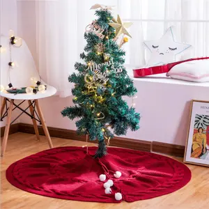 Sq creativo albero di natale Pet Crochet decorazione 100% acrilico cavo rotondo lavorato a maglia tiro bambini coperta per adulti di casa