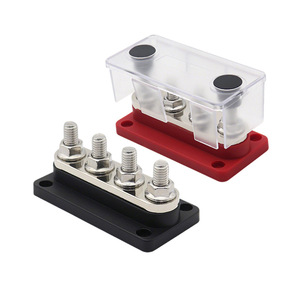 Bloque de terminales de cobre de 4 vías Power Busways 300A para modificación de cableado de vehículos y embarcaciones - Product Image 1