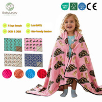 Couverture bébé personnalisée Babylovey en polaire Minky 30*40 pouces, double couche, à pois, pour poussette, avec imprimé cowgirl western