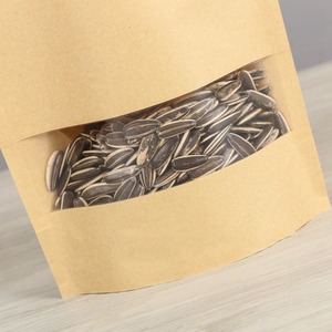 <span class=keywords><strong>Personnalisé</strong></span> Zipper <span class=keywords><strong>Kraft</strong></span> Papier Pour Cadeaux Alimentaire Bonbons Fête De <span class=keywords><strong>Mariage</strong></span> Cadeaux Ziplock Avec Fenêtre Stand Up Sacs D'emballage - Product Image 5