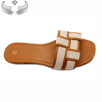 Sandales plates et pantoufles pour femmes de haute qualité et tendance, sandales légères pour femmes, pantoufles, vente en gros, sandales durables pour femmes