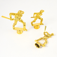 En stock accessoires en plastique sur le thème du baseball pièces de trophée électrolytiques accessoires de trophée de compétition/championnat de club